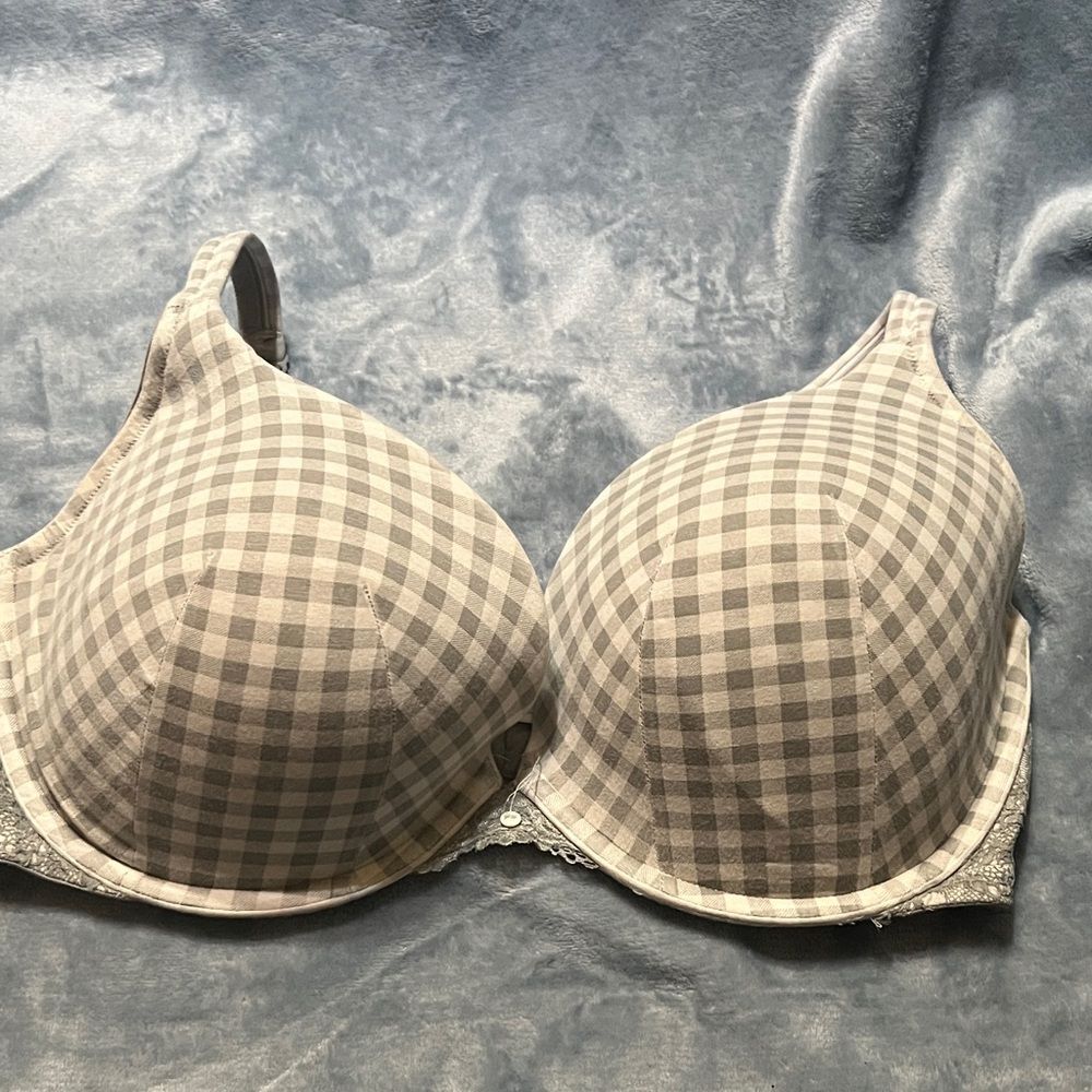 Cacique Checkered Beige Bra